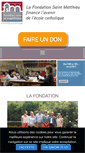 Mobile Screenshot of fondation-st-matthieu.org